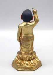 Fully Gold Plated Standing Buddha Statue - nepacrafts