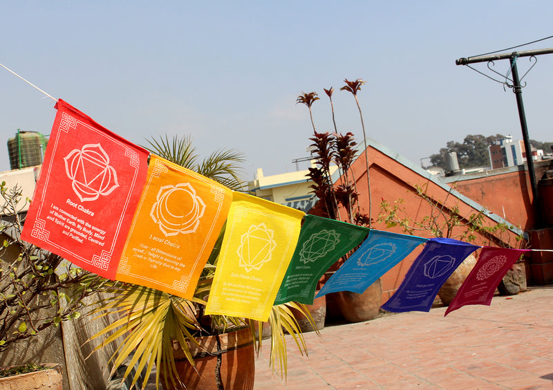 Seven Chakra Prayer Flags