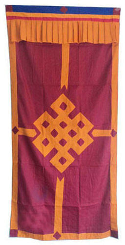Tibetan Door Curtains-Endless Knot - nepacrafts