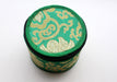 Green Tara Painted Singing Bowl Set with Silk Brocade Gift Box - nepacrafts