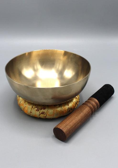 Tibetan Healing Zen Singing Bowl 6.8"/17cm with Cushion and Mallet Note # E