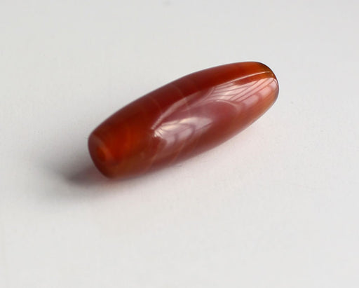 39mm Tibetan Red Agate Dzi Bead - nepacrafts