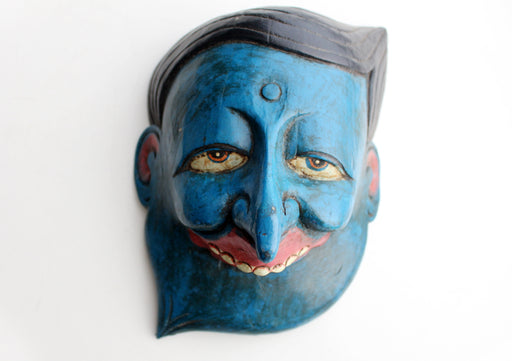 Laughing Face Handmade Halloween Wall Hanging Mask - nepacrafts