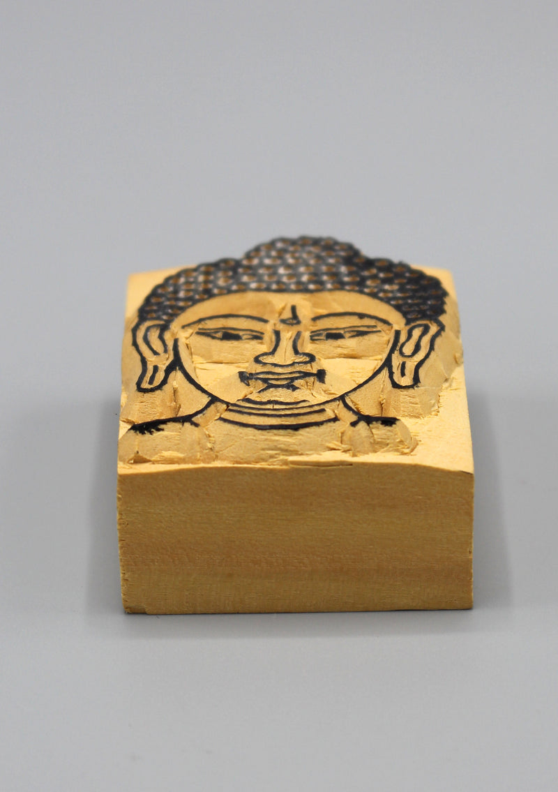 Buddha Wooden Block Print Stamp - nepacrafts