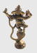 Dancing Ganesha on Snake Head Brass Statue - nepacrafts