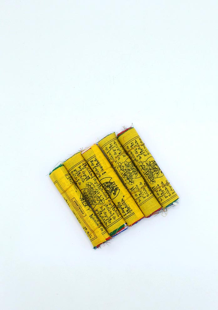 Divine Blessings Fine Cotton Tibetan Prayer Flags 5 Roll Mini Pack