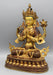 Gold Plated Masterpiece Chenrezig Statue 13" with Intricate Floral Motifs - nepacrafts