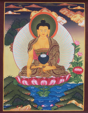 Thangka of the Shakyamuni Buddha 44x34cm