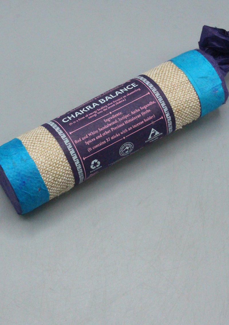 Aromatherapy Red and White Sandalwoof\d Tibetan Incense - Chakra Balance