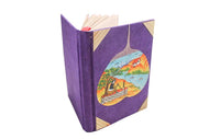 Man Taking Rest Painted Bodhi Leaf Lokta Paper Journal - nepacrafts