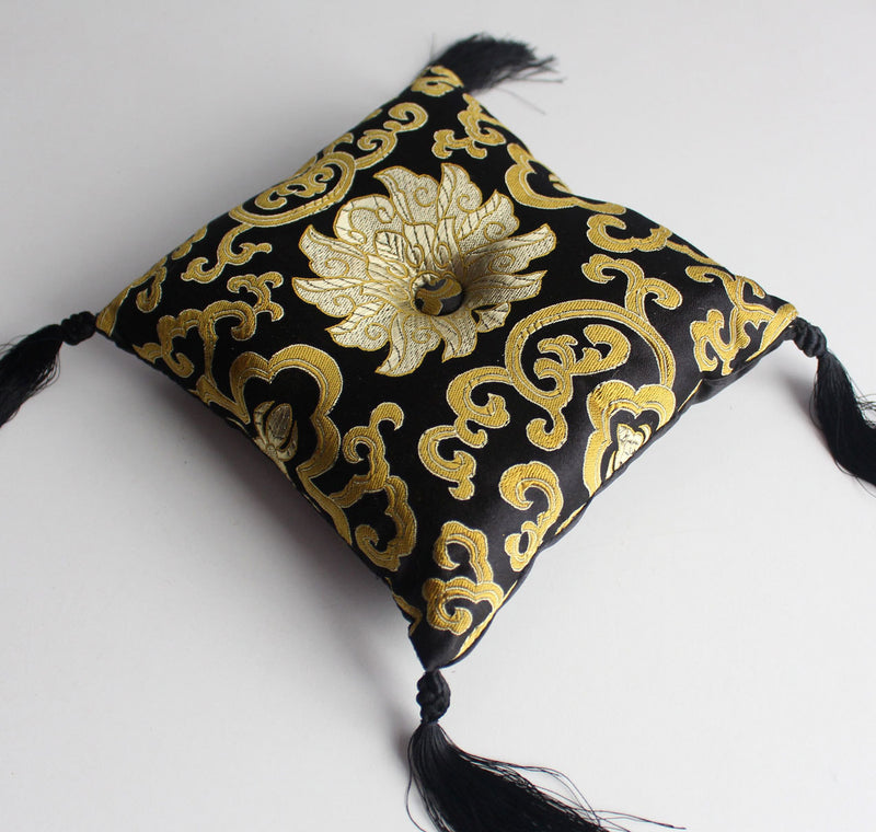 Lotus Singing Bowl Cushion, Handmade - nepacrafts