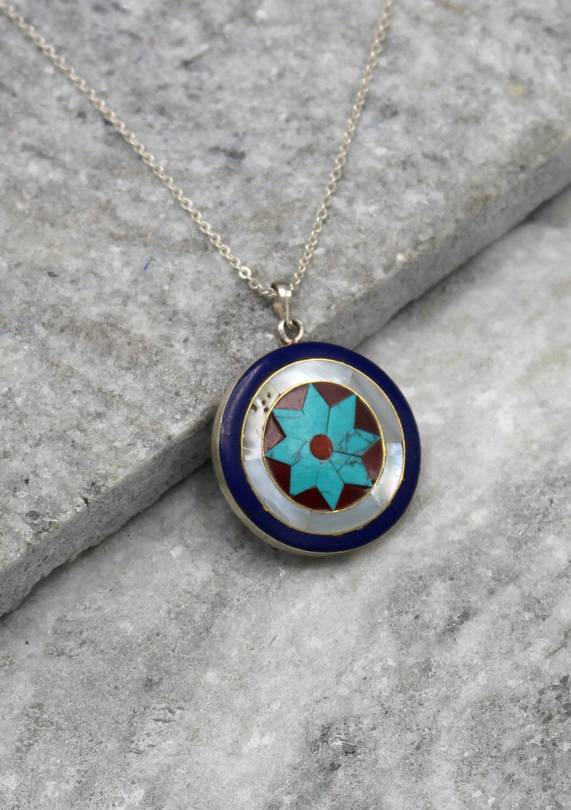 Beautiful Star Sterling Silver Pendant - nepacrafts