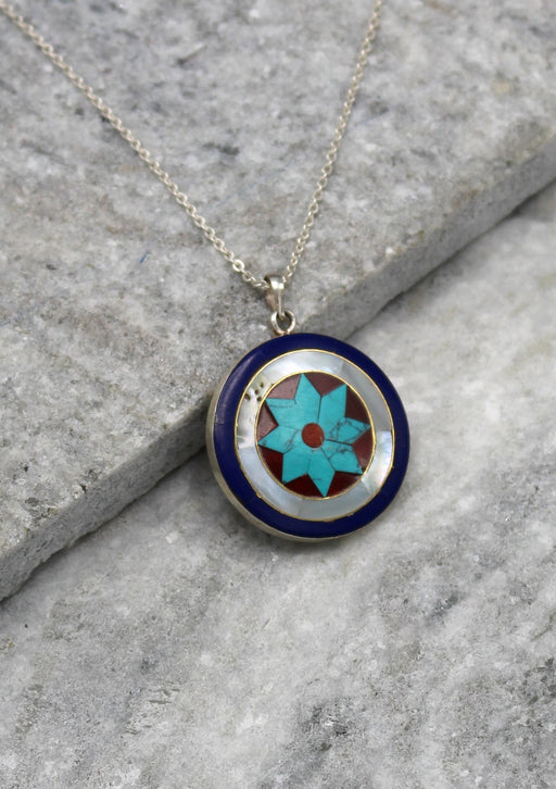 Beautiful Star Sterling Silver Pendant - nepacrafts