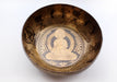 Shakyamuni Buddha and Eight Auspicious Symbol Carved Tibetan Singing Bowl - nepacrafts