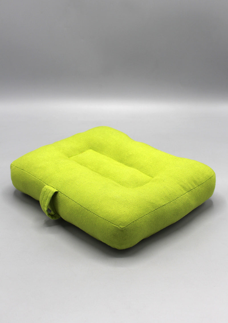 Parrot Green Cotton Meditation Cushion