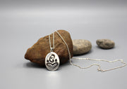 Ganesh Om Sterling Silver Pendant - nepacrafts