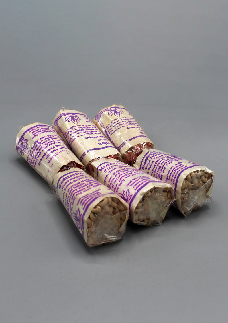 Meditation Rope Incense-Pack of Six Nepalese Handmade Incense