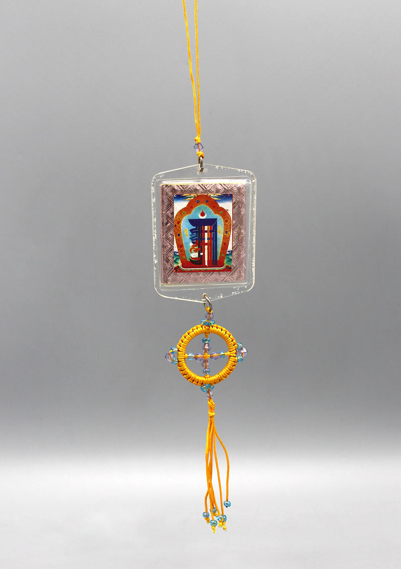 Chenregiz Tibetan Deity Dharma Car Hanging
