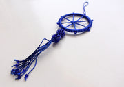 Charming Wheel of Life Car Hanging Decorated with Glass Beads - nepacrafts