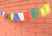 Mini Cotton Om Mane Padhme Hum Prayer Flag, Prayer of Compassion - nepacrafts