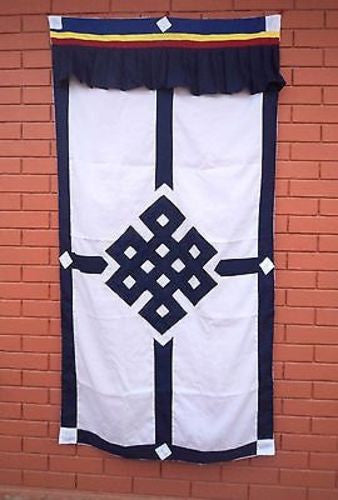 Tibetan Door Curtains-Endless Knot - nepacrafts