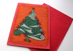 Fair Trade Christmas Tree Batik Greetings Card - nepacrafts