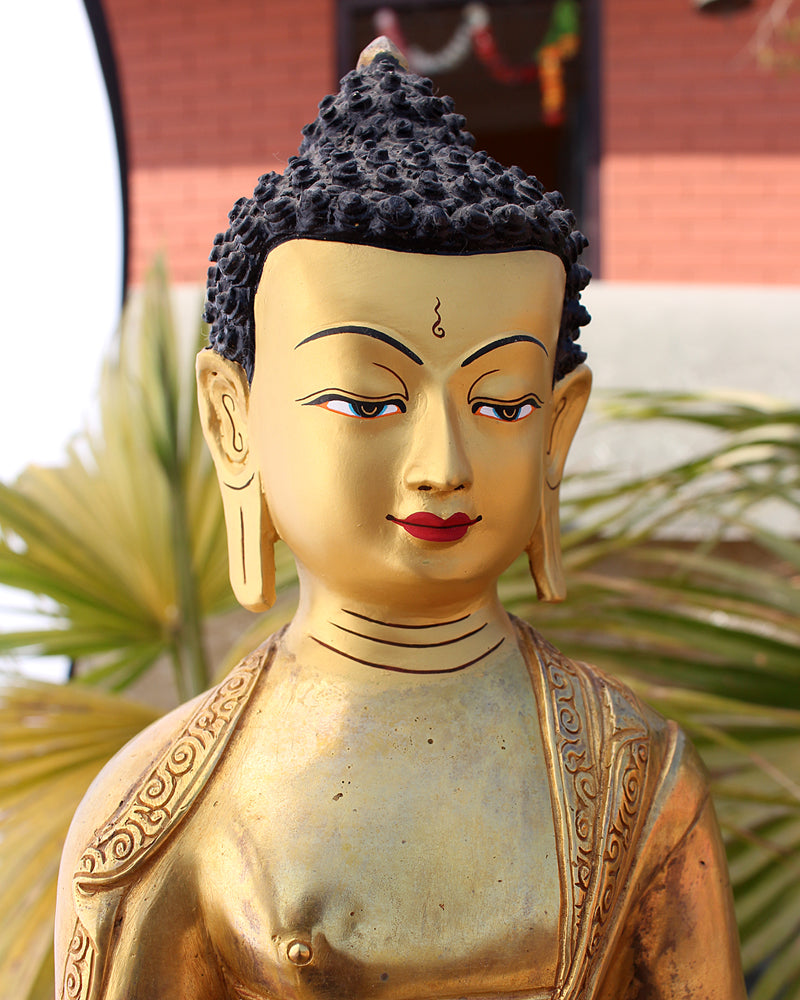 One of a Kind 13 Inch Healing Buddha Statue BST307 - nepacrafts