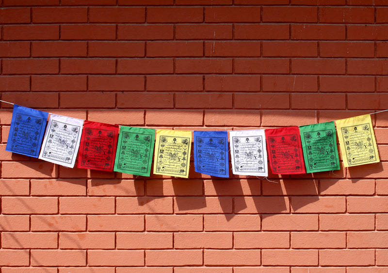 Auspicious Symbol Traditional Windhorse Prayer Flags