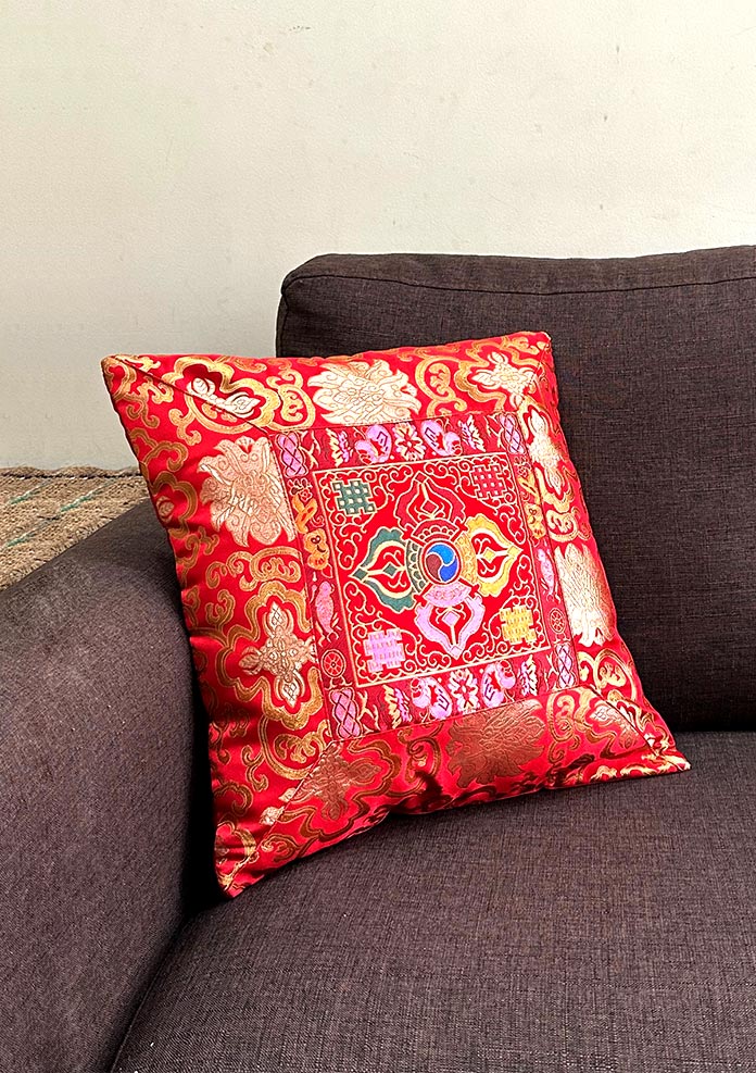 Handmade Double Dorjee Sofa Seat Cushion Cover