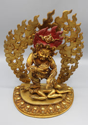 Warthful Deity Kubera Gold Plated Statue - nepacrafts