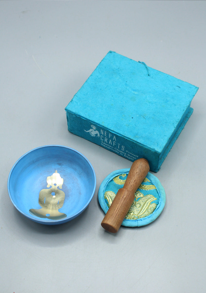 Hand Painted Meditating Buddha Singing Bowl