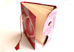 Knot Design Leaves Printed Red Color Lokta Paper Journal Book - nepacrafts