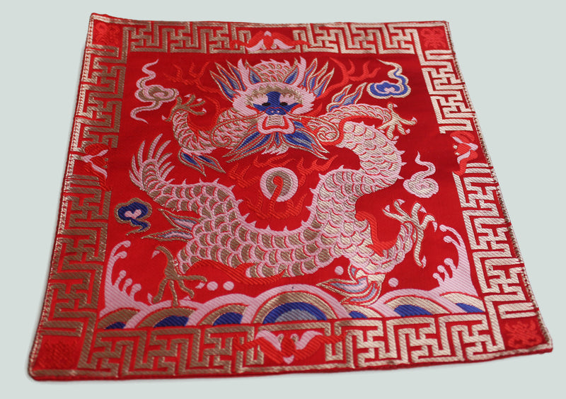 Dragon Embroidered Brocade Table Place Mat