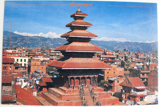 Nyatapola Temple Bhaktapur Postcard Nepal - nepacrafts