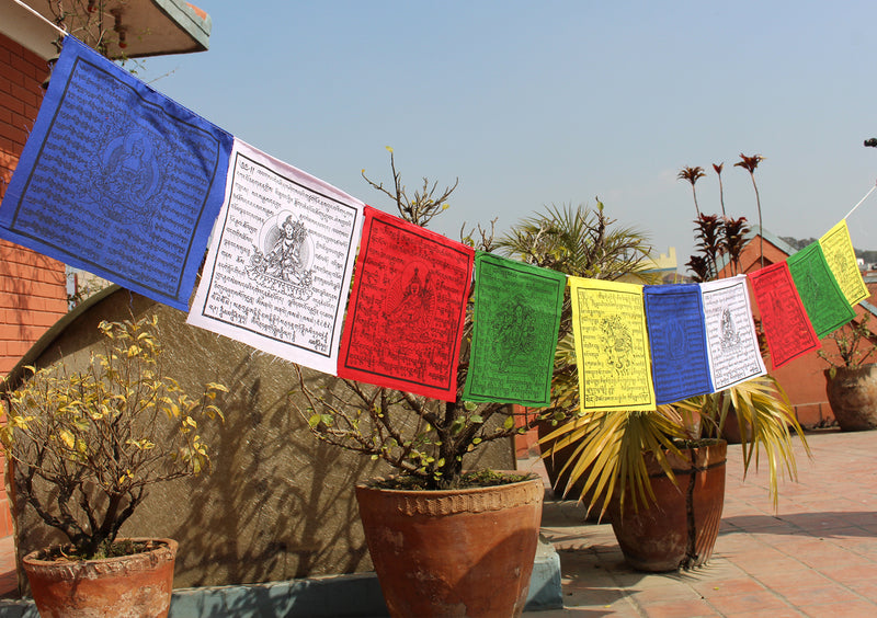 Traditional Mixed Prayer Flags