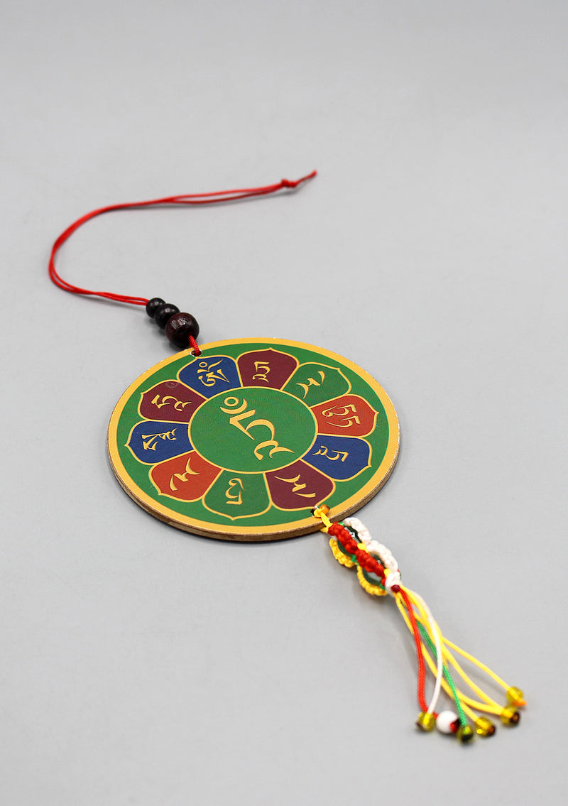 Green Tara Tibetan Car Hanging Amulet
