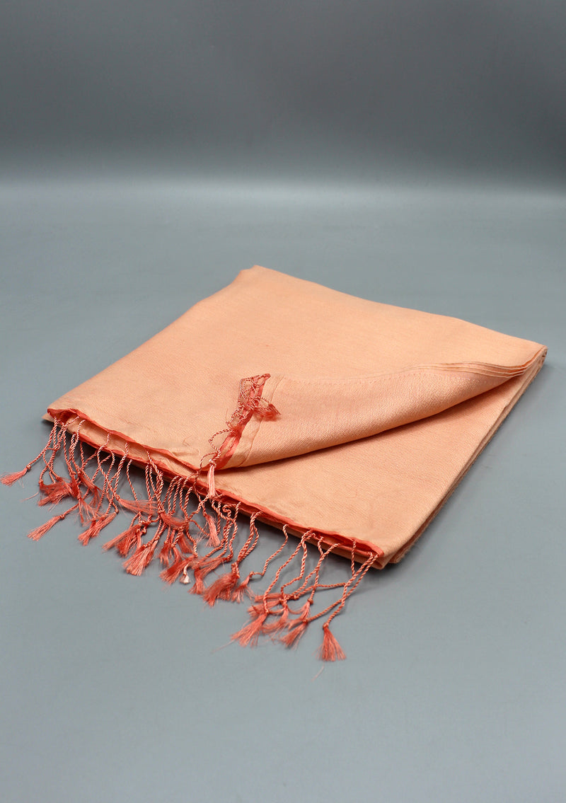 Light Peach Water Pashmina Shawl