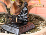 Meditating Buddha Incense Burner - nepacrafts