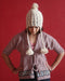 Knit Wool Crocheted Cream Sherpa Cap with Ear Flaps WOC02 - nepacrafts