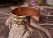 Three Metal Astrological Bangle - nepacrafts