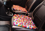 Colorful Rainbow Felt Balls Mat - nepacrafts