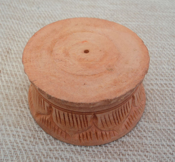Gompa Design Wooden Incense Burner - nepacrafts