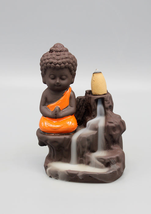 Buddha Waterfall Backflow Incense Burner - nepacrafts
