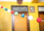 Felt Balls Hanging Christmas Hanging Room Decor Ornament - nepacrafts