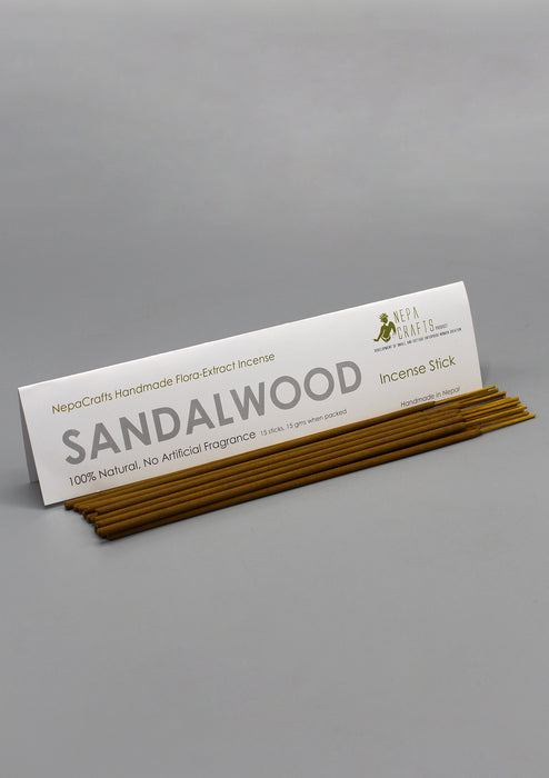 NepaCrafts Handmade Sandalwood Incense Sticks - nepacrafts