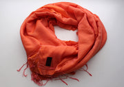 Water Pashmina flamingo color Silky Shawl - nepacrafts