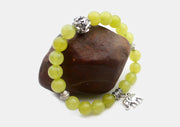 Elephant Charm Stone Beaded Bracelet - nepacrafts