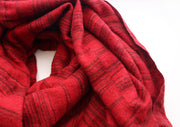 Maroon and Black Stripe Himalayan Woolen Shawl - nepacrafts