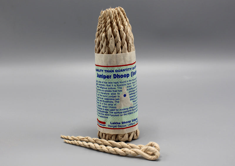 Himalayan Juniper and Sal Dhoop Rope Incense - nepacrafts