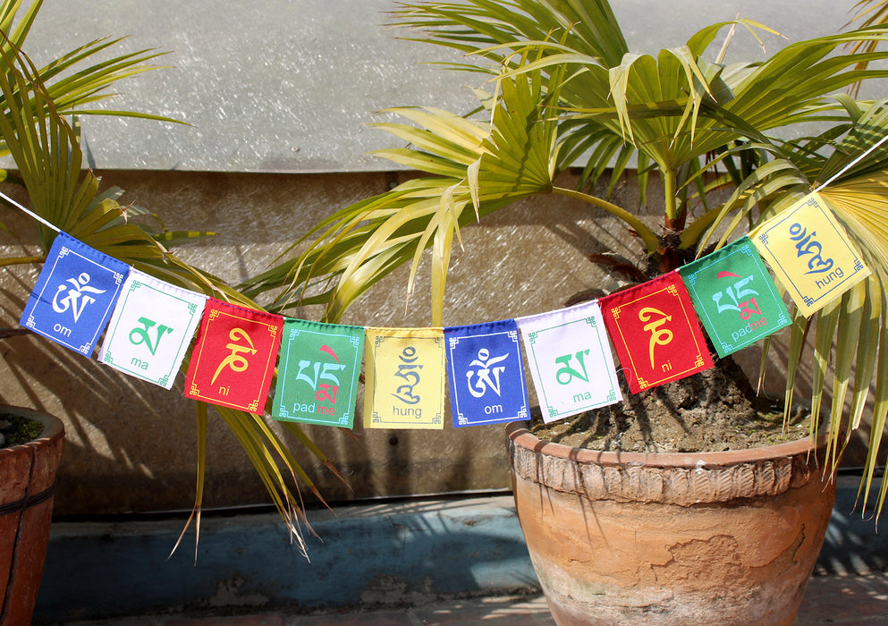Om Mani Indoor Prayer Flags